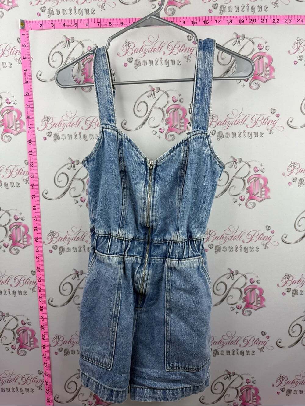&Jeans since 1841 romper jumper shorts Light Blue Denim Zip-Front Romper